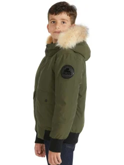 Pajar Jackets<Anderson Kids' Mixed-Media Bomber Military