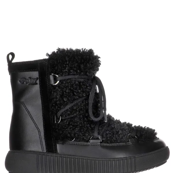Pajar Oslo Collection<Anet Short-Eco Women'S Suede And Faux Fur Boot Black