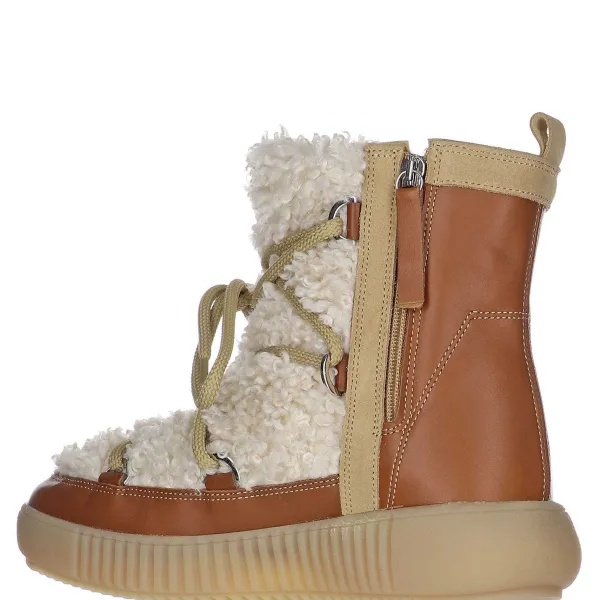 Pajar Oslo Collection<Anet Short-Eco Women'S Suede And Faux Fur Boot Cuopio / Cream