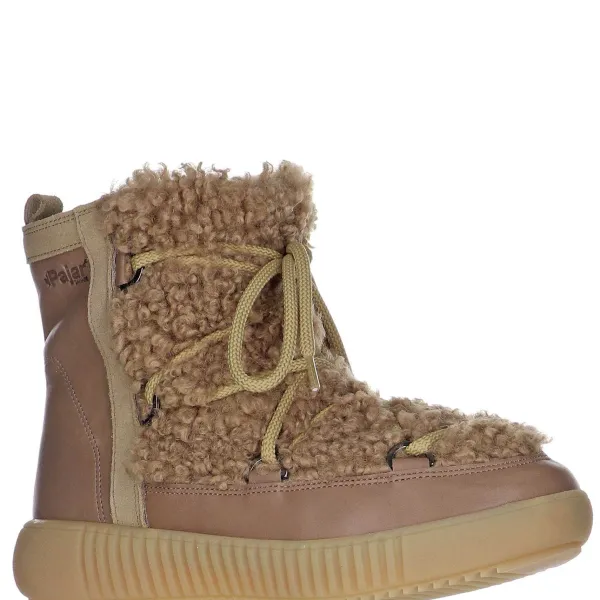 Pajar Winter Boots<Anet Short-Eco Women'S Suede And Faux Fur Boot Taupe / Camello