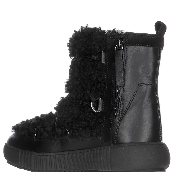 Pajar Winter Boots<Anet Short-Eco Women'S Suede And Faux Fur Boot Black