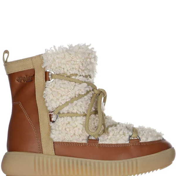 Pajar Winter Boots<Anet Short-Eco Women'S Suede And Faux Fur Boot Cuopio / Cream
