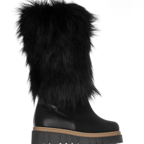Pajar Oslo Collection<Anora-Eco Women'S Suede And Faux Fur Boot Black