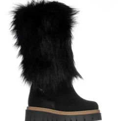 Pajar Winter Boots<Anora-Eco Women'S Suede And Faux Fur Boot Black