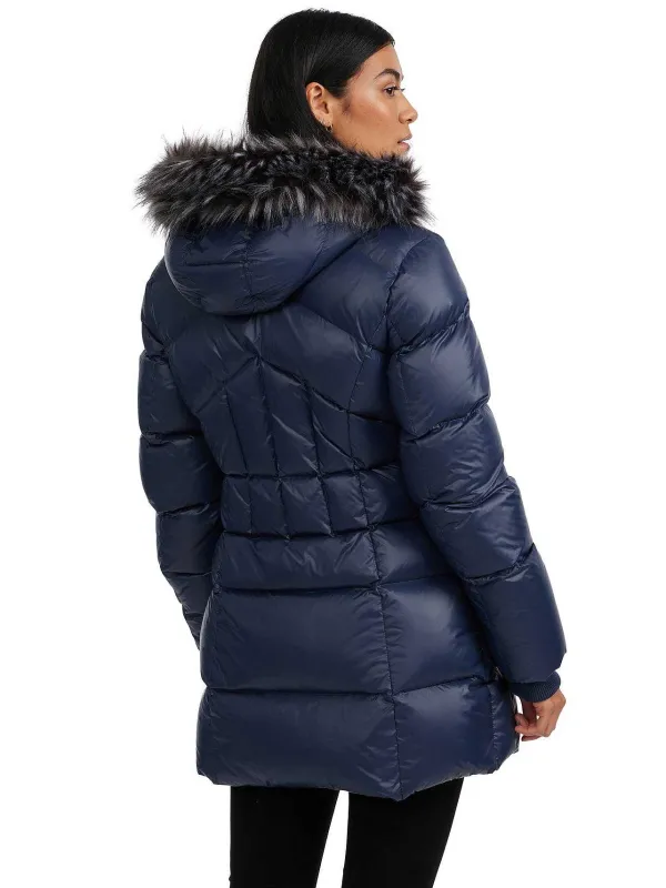 Pajar Puffers<Ares Women'S Puffer Jacket W/Faux Fur Trim Graphite
