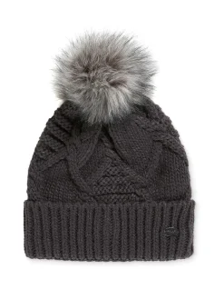 Pajar Fall/Winter<Assia Women'S Aran Cable Knit Hat Charcoal