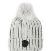 Pajar Hats And Headwear<Becca Women'S Knitted Hat With Pompom Grey