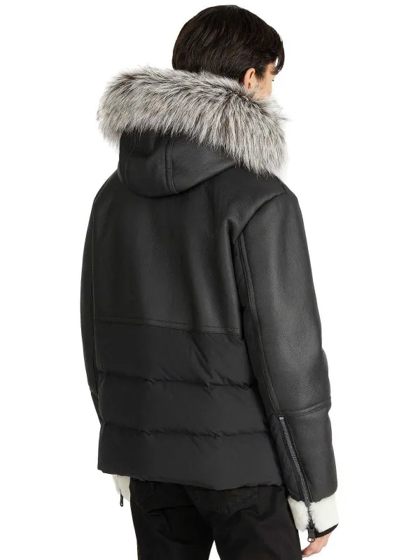 Pajar Premium Shearling<Bergen Men'S Luxury Shearling Puffer Black
