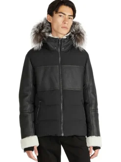 Pajar Premium Shearling<Bergen Men'S Luxury Shearling Puffer Black