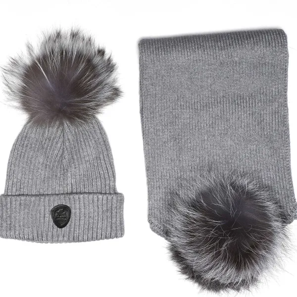 Pajar Fall/Winter<Blaze Hat & Scarf Set Light Grey