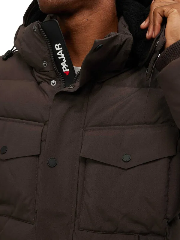 Pajar Fall/Winter<Caelum Men'S Puffer Jacket Dark Oak