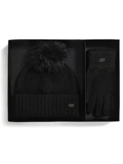 Pajar Hats And Headwear<Celia Women'S Hat And Glove Set Black