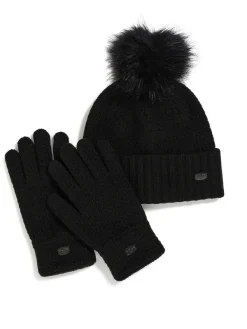Pajar Hats And Headwear<Celia Women'S Hat And Glove Set Black