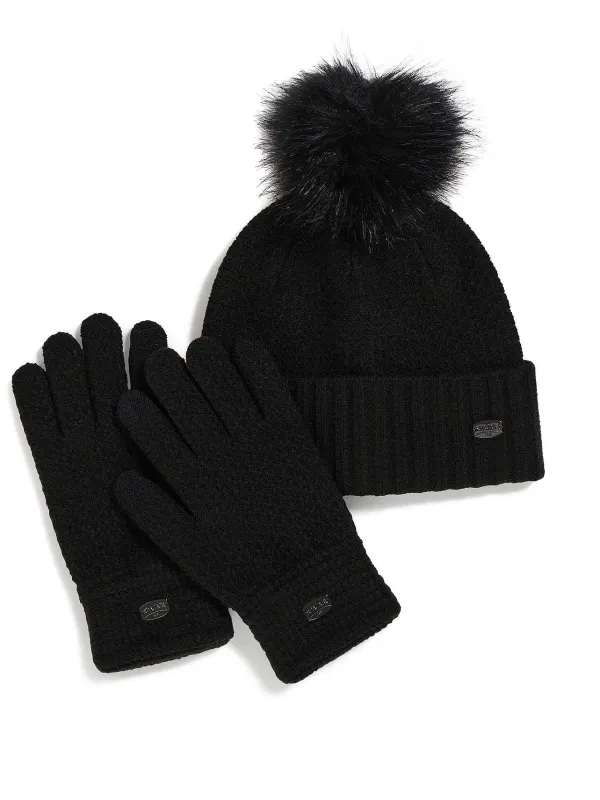 Pajar Ski<Celia Women'S Hat And Glove Set Black