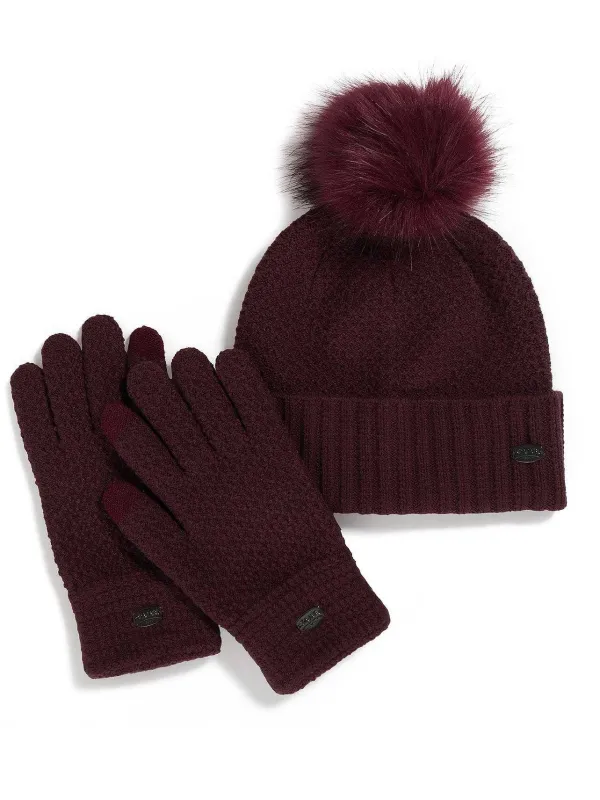 Pajar Ski<Celia Women'S Hat And Glove Set Ox Blood