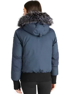 Pajar Bombers<Cordova Women'S Bomber Jacket W/ Faux Fur Navy