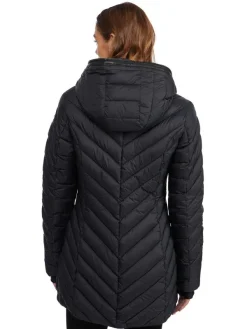 Pajar Lightweight<Cypress Women'S Featherless Puffer W/ Faux Fur Black