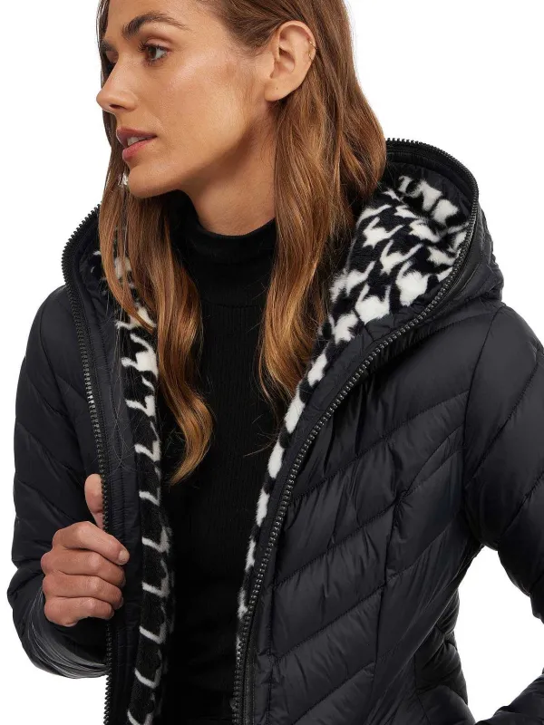 Pajar Lightweight<Cypress Women'S Featherless Puffer W/ Faux Fur Black