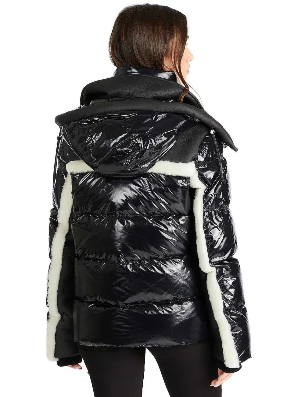 Pajar Puffers<Danique Women'S Luxury 3-In-1 Mixed-Media Puffer Black
