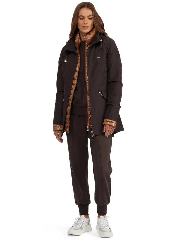 Pajar Puffers<Elara Women'S 3-In-1 Lightweight Jacket Dark Oak