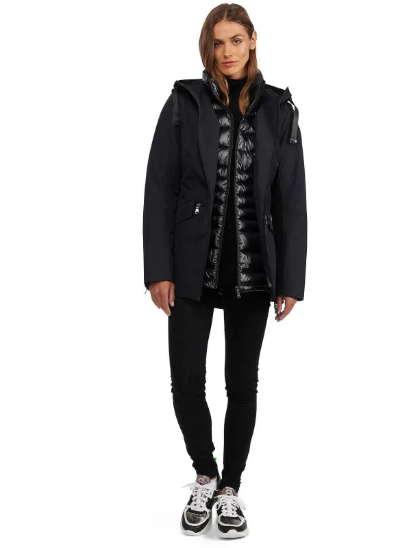 Pajar Fall/Winter<Elara Women'S 3-In-1 Lightweight Jacket Black