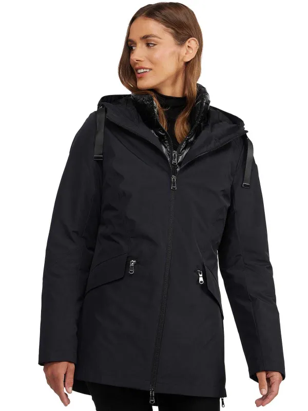 Pajar Fall/Winter<Elara Women'S 3-In-1 Lightweight Jacket Black