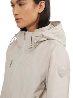 Pajar Rain Jackets<Esen Women'S Long Packable Raincoat W/ Removable Hood Desert