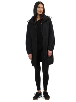 Pajar Rain Jackets<Esen Women'S Long Packable Raincoat W/ Removable Hood Black