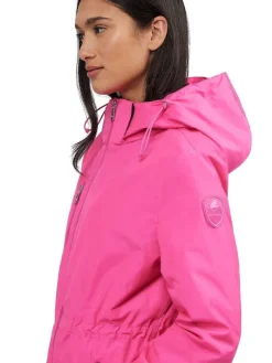 Pajar Rain Jackets<Esen Women'S Long Packable Raincoat W/ Removable Hood Pink