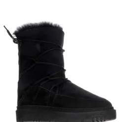 Pajar Winter Boots<Etana Women'S Suede Lace-Up Boot Black Suede