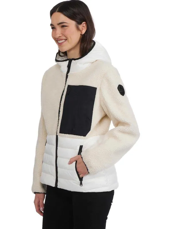 Pajar Lightweight<Fawn Women'S Mixed-Media Transitional Jacket White