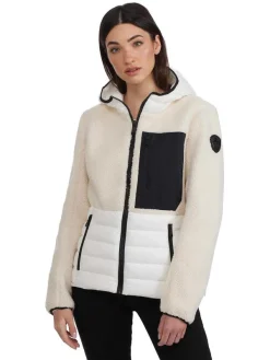 Pajar Lightweight<Fawn Women'S Mixed-Media Transitional Jacket White