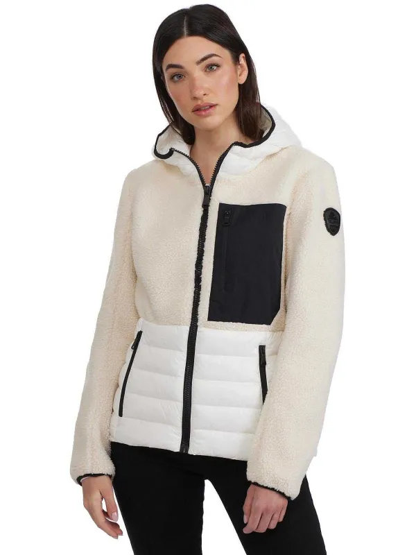 Pajar Lightweight<Fawn Women'S Mixed-Media Transitional Jacket White