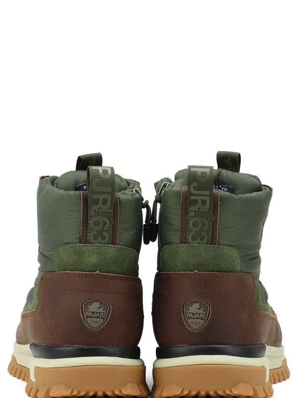 Pajar Sneaker Boots<Fero Men'S Sneaker Boot Dark Brown/Military