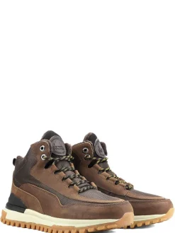 Pajar Winter Boots<Fireburst Men'S Sneaker Boot In Crazy Horse Dark Brown