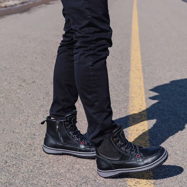 Pajar Winter Boots<Grainger Men'S Lace-Up Boot Black