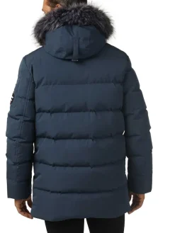Pajar Parkas<Hamilton Men'S Quilted Parka W/Faux Fur Trim Navy