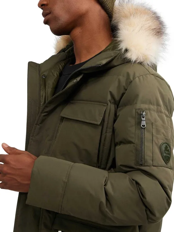 Pajar Fall/Winter<Hamilton Men'S Quilted Parka W/Faux Fur Trim Military