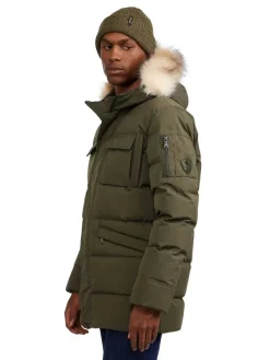 Pajar Fall/Winter<Hamilton Men'S Quilted Parka W/Faux Fur Trim Military