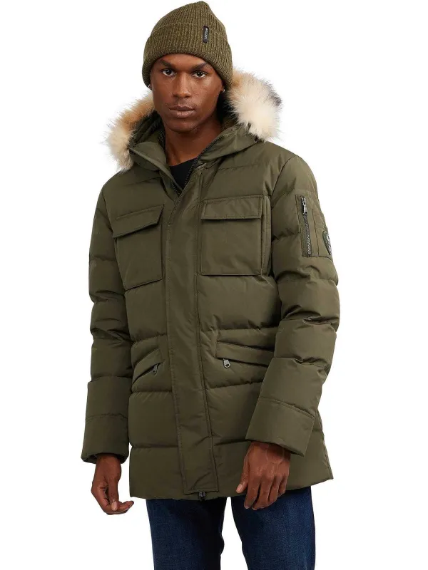 Pajar Parkas<Hamilton Men'S Quilted Parka W/Faux Fur Trim Military