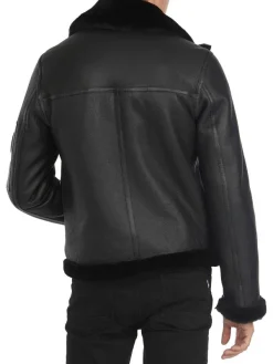 Pajar Premium Shearling<Heritage Aviator Men'S Sheepskin Jacket Black/Black