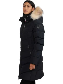 Pajar Puffers<January Women'S Quilted Puffer W/ Faux Fur Black