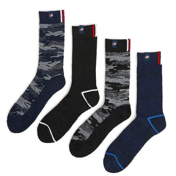 Pajar Ski<Jayk Men'S Full Cushion Thermal Socks 4-Pack Multi