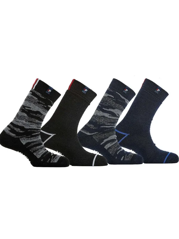 Pajar Socks<Jayk Men'S Full Cushion Thermal Socks 4-Pack Multi