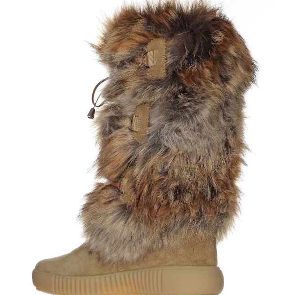 Pajar Oslo Collection<Julieta-Eco Women'S Suede And Faux Fur Boot Beige