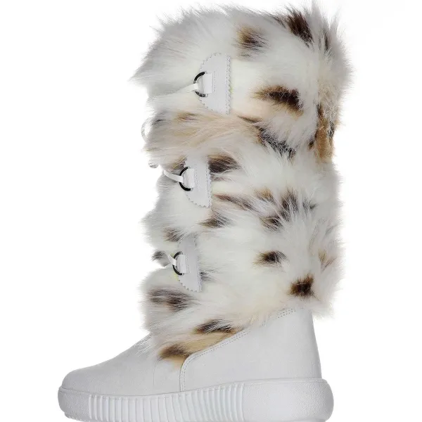 Pajar Winter Boots<Julieta-Eco Women'S Suede And Faux Fur Boot White