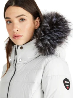 Pajar Puffers<Jupiter Women'S Puffer Jacket W/ Faux Fur Trim Silver
