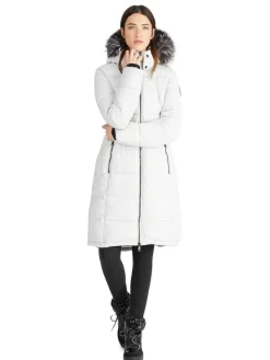 Pajar Parkas<Jupiter Women'S Puffer Jacket W/ Faux Fur Trim Silver