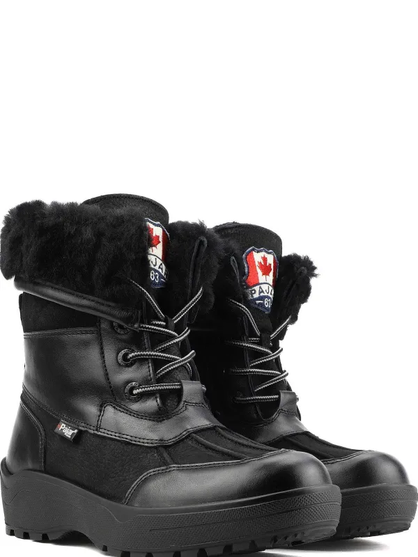 Pajar Winter Boots<Kelly P Women'S Heritage Boot W/ Ice Grippers Black