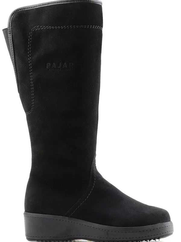 Pajar Ice Gripper<Lisa A Suede Women'S Heritage Boot W/ Ice Grippers Black